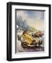 A Hair-Raising Moment in a Motor Race-null-Framed Giclee Print