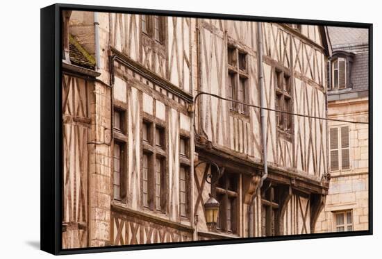 A Half Timbered House in the Old Part of Dijon, Burgundy, France, Europe-Julian Elliott-Framed Stretched Canvas