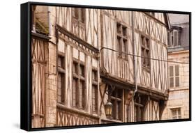 A Half Timbered House in the Old Part of Dijon, Burgundy, France, Europe-Julian Elliott-Framed Stretched Canvas