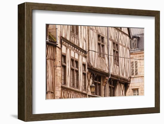 A Half Timbered House in the Old Part of Dijon, Burgundy, France, Europe-Julian Elliott-Framed Photographic Print