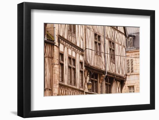 A Half Timbered House in the Old Part of Dijon, Burgundy, France, Europe-Julian Elliott-Framed Photographic Print