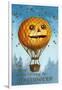 A Halloween Pumpkin Hot Air Balloon, 1909-Ellen Hattie Clapsaddle-Framed Giclee Print