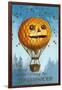 A Halloween Pumpkin Hot Air Balloon, 1909-Ellen Hattie Clapsaddle-Framed Giclee Print