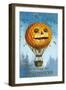 A Halloween Pumpkin Hot Air Balloon, 1909-Ellen Hattie Clapsaddle-Framed Giclee Print