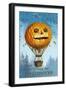 A Halloween Pumpkin Hot Air Balloon, 1909-Ellen Hattie Clapsaddle-Framed Giclee Print