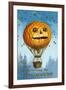 A Halloween Pumpkin Hot Air Balloon, 1909-Ellen Hattie Clapsaddle-Framed Giclee Print