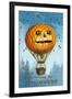 A Halloween Pumpkin Hot Air Balloon, 1909-Ellen Hattie Clapsaddle-Framed Giclee Print