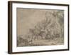 A Halt Before The Tavern-Phillips Wouwerman-Framed Art Print