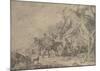 A Halt Before The Tavern-Phillips Wouwerman-Mounted Art Print