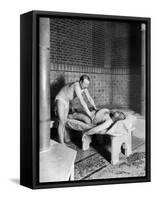 A Hammam in Paris, c.1900-French Photographer-Framed Stretched Canvas