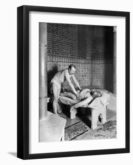 A Hammam in Paris, c.1900-French Photographer-Framed Photographic Print