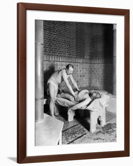 A Hammam in Paris, c.1900-French Photographer-Framed Photographic Print