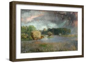 A Hampshire Haying-Sir David Murray-Framed Giclee Print