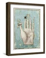 A Hand with Alchemical Symbols Against the Fingers, First Half of the 17th Century-null-Framed Giclee Print