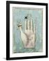 A Hand with Alchemical Symbols Against the Fingers, First Half of the 17th Century-null-Framed Giclee Print