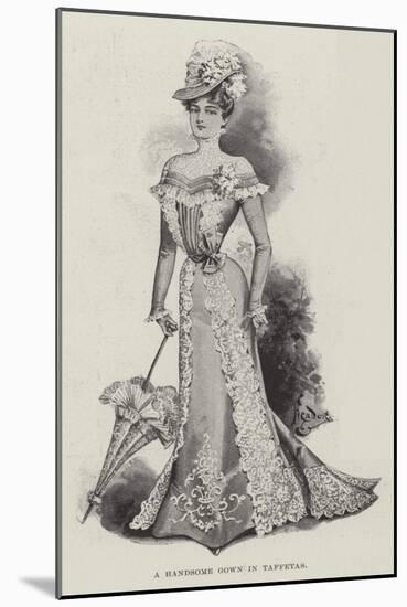 A Handsome Gown in Taffetas-null-Mounted Giclee Print