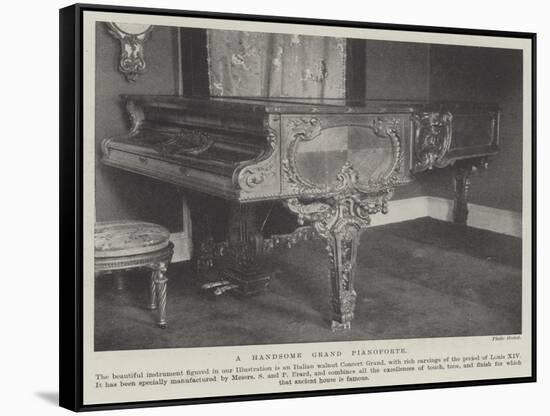 A Handsome Grand Pianoforte-null-Framed Stretched Canvas