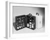 A Handy Case Containing Whisky, Martini and Gin, Mixers, a Bottle Opener and Glasses!-null-Framed Photographic Print