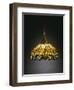 A "Hanging Head" Dragonfly Glass and Gilt Bronze Chandelier-Tiffany Studios-Framed Giclee Print