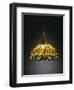 A "Hanging Head" Dragonfly Glass and Gilt Bronze Chandelier-Tiffany Studios-Framed Giclee Print