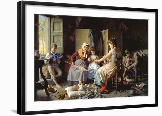 A Happy Family-Giovanni Battista Torriglia-Framed Premium Giclee Print