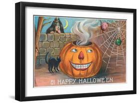 A Happy Halloween-null-Framed Art Print