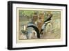 A Happy Party of Little Motorists-Charles Robinson-Framed Art Print