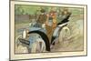 A Happy Party of Little Motorists-Charles Robinson-Mounted Art Print