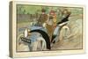 A Happy Party of Little Motorists-Charles Robinson-Stretched Canvas