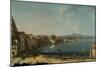 A Harbour in Italy (St. Lucia)-Pietro Antoniani-Mounted Giclee Print