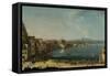 A Harbour in Italy (St. Lucia)-Pietro Antoniani-Framed Stretched Canvas