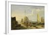 A Harbour Scene in the Isle of Wight, Looking Towards the Needles, 1824-George Vincent-Framed Giclee Print