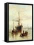 A Harbour Scene with a View of Venice-Bartolomeo Bezzi-Framed Stretched Canvas