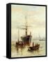 A Harbour Scene with a View of Venice-Bartolomeo Bezzi-Framed Stretched Canvas