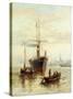 A Harbour Scene with a View of Venice-Bartolomeo Bezzi-Stretched Canvas