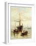 A Harbour Scene with a View of Venice-Bartolomeo Bezzi-Framed Giclee Print