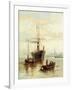 A Harbour Scene with a View of Venice-Bartolomeo Bezzi-Framed Giclee Print