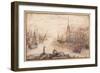 A Harbour Scene with Shipping and a Church at Sundown-Cornelis Claesz Van Wieringen-Framed Giclee Print