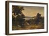 'A Harbour surrounded by Wooded Hills and Meadows with Cattle', 1859, (1938)-Alfred Vickers-Framed Giclee Print