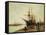 A Harbour-Eugene Galien-Laloue-Framed Stretched Canvas