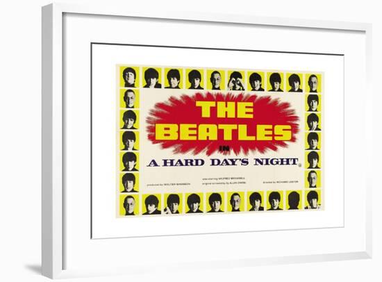 A Hard Day's Night, 1964-null-Framed Giclee Print