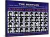 A Hard Day's Night, British Poster, (Top to Bottom), 1964-null-Stretched Canvas