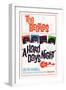 A Hard Day's Night, the Beatles, 1964-null-Framed Premium Giclee Print