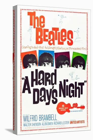 A Hard Day's Night, the Beatles, 1964-null-Stretched Canvas