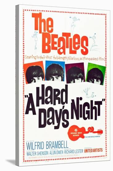 A Hard Day's Night, the Beatles, 1964-null-Stretched Canvas