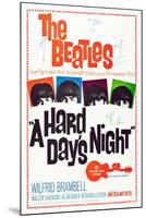 A Hard Day's Night, the Beatles, 1964-null-Mounted Art Print