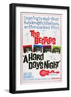 A Hard Day's Night, the Beatles, Paul Mccartney, John Lennon, George Harrison, Ringo Starr, 1964-null-Framed Art Print