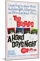 A Hard Day's Night, the Beatles, Paul Mccartney, John Lennon, George Harrison, Ringo Starr, 1964-null-Mounted Art Print