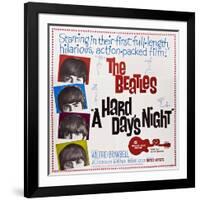 A Hard Day's Night, the Beatles, Paul Mccartney, John Lennon, George Harrison, Ringo Starr, 1964-null-Framed Art Print