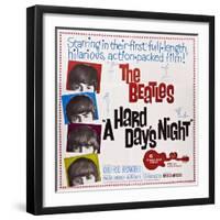 A Hard Day's Night, the Beatles, Paul Mccartney, John Lennon, George Harrison, Ringo Starr, 1964-null-Framed Art Print